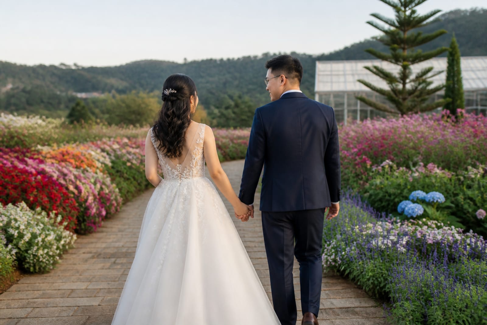 Da Lat flower garden (illustration)
